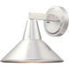 Bay Crest 1 Light 10.5 inch Brushed Stainless Steel Outdoor Wall Mount in Brushed Aluminum, The Great Outdoors
