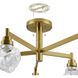 Lillyanna 5 Light 24 inch Brushed Gold Semi-Flush Mount Ceiling Light