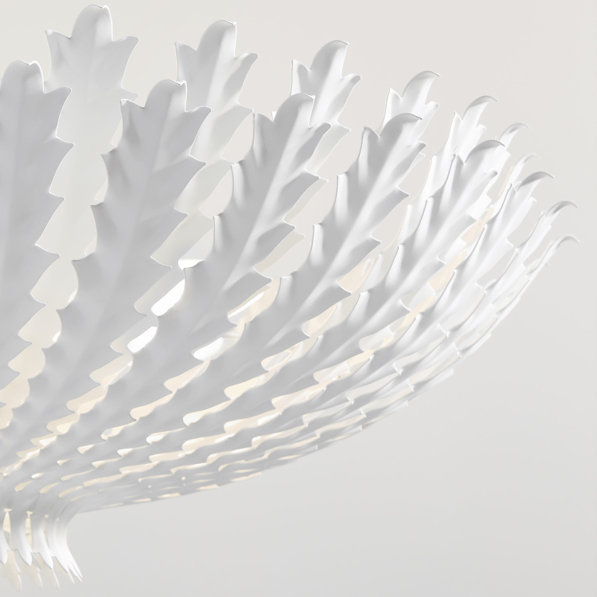 AERIN Hampton 6 Light 25.5 inch Plaster White Chandelier Ceiling Light, Medium