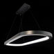 Racetrack LED 17.38 inch Black Chandelier Ceiling Light in 3500K