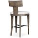 Cellini 43.5 inch Weathered Gray and Oyster White Outdoor Bar Stool