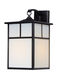 Coldwater 1 Light 16 inch Black Outdoor Wall Mount in White