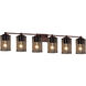 Wire Mesh 1 Light 49 inch Dark Bronze Bath Bar Wall Light in Square with Flat Rim, Tetra