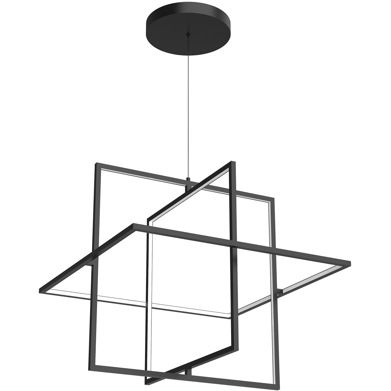 Mondrian Pendant Ceiling Light in Black