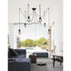 Tomaso 6 Light 28 inch Black Multi Light Pendant Ceiling Light