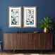 Propac Blue and Neutral Framed Art, Propac
