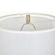 Coralie 63 inch 100 watt Hayla Gold and White Floor Lamp Portable Light