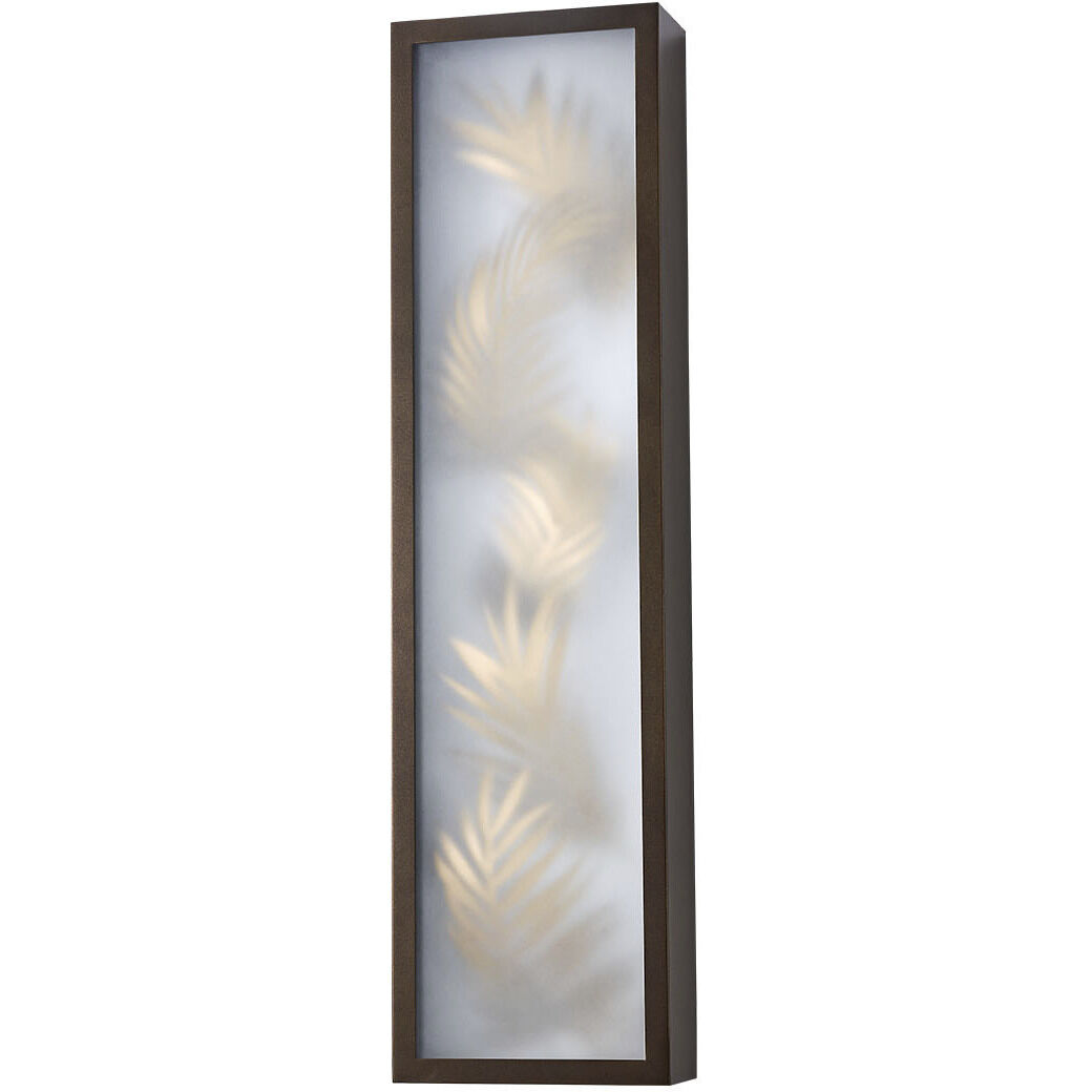 Folium 34 inch Old Bronze Outdoor Wall Sconce