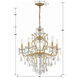 Filmore 6 Light 23 inch Antique Gold Chandelier Ceiling Light in Clear Hand Cut