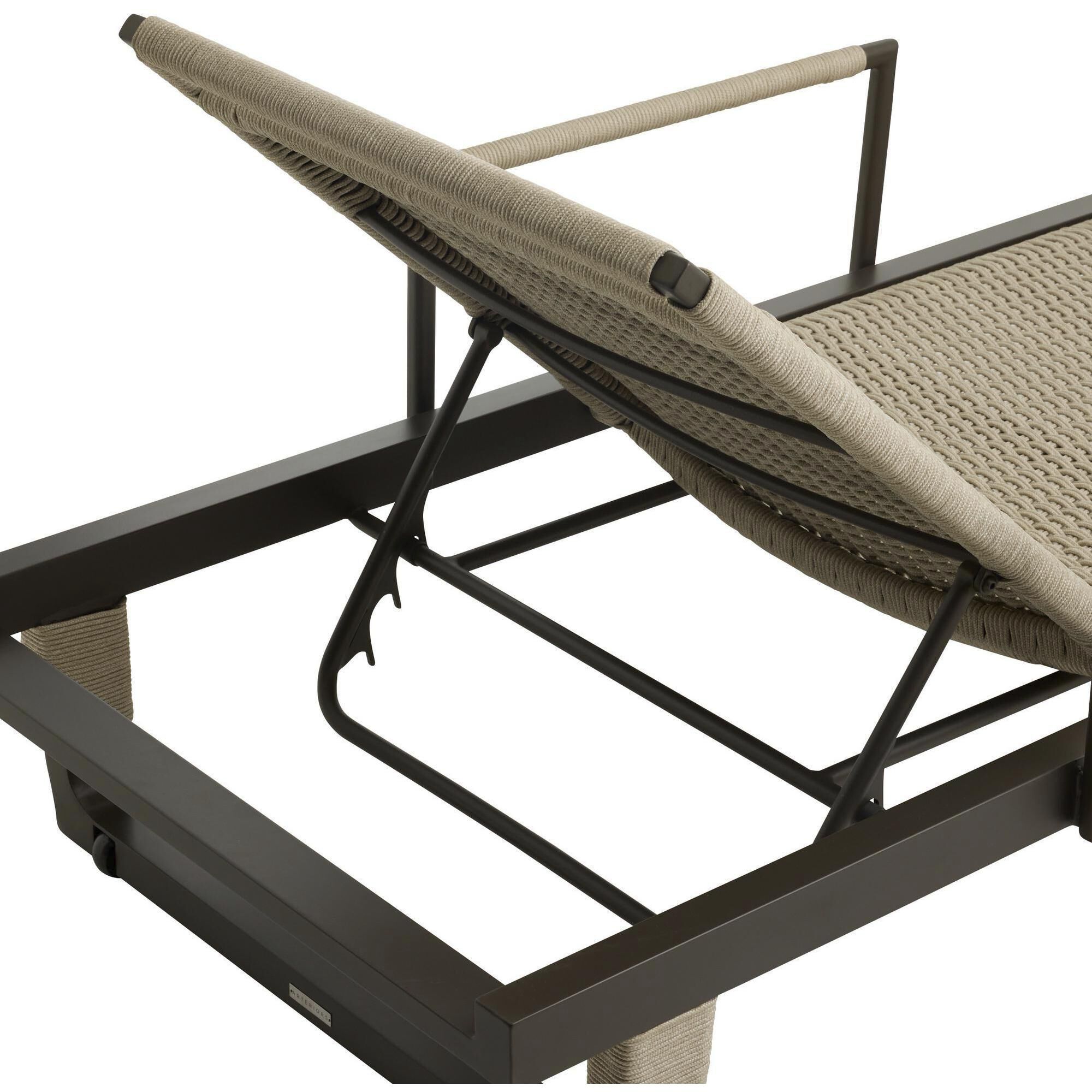 Daytona Buff and Blackened Bronze Outdoor Chaise