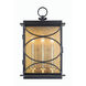 Hamilton 3 Light 20 inch Midnight/Patina Aged Brass Outdoor Wall Mount