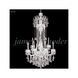 Maria Elena 12 Light 33 inch Silver Crystal Chandelier Ceiling Light
