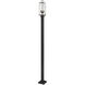 Sana 2 Light 114.25 inch Black Outdoor Post Mounted Fixture