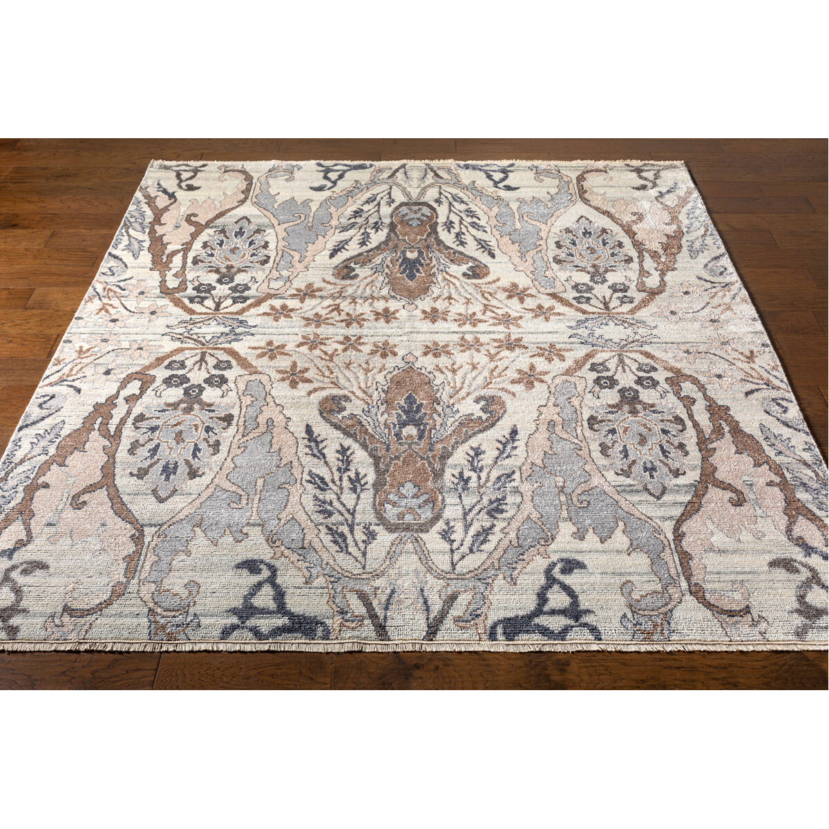 Kushal 120 X 96 inch Silver Gray Rug in 8 x 10, Rectangle