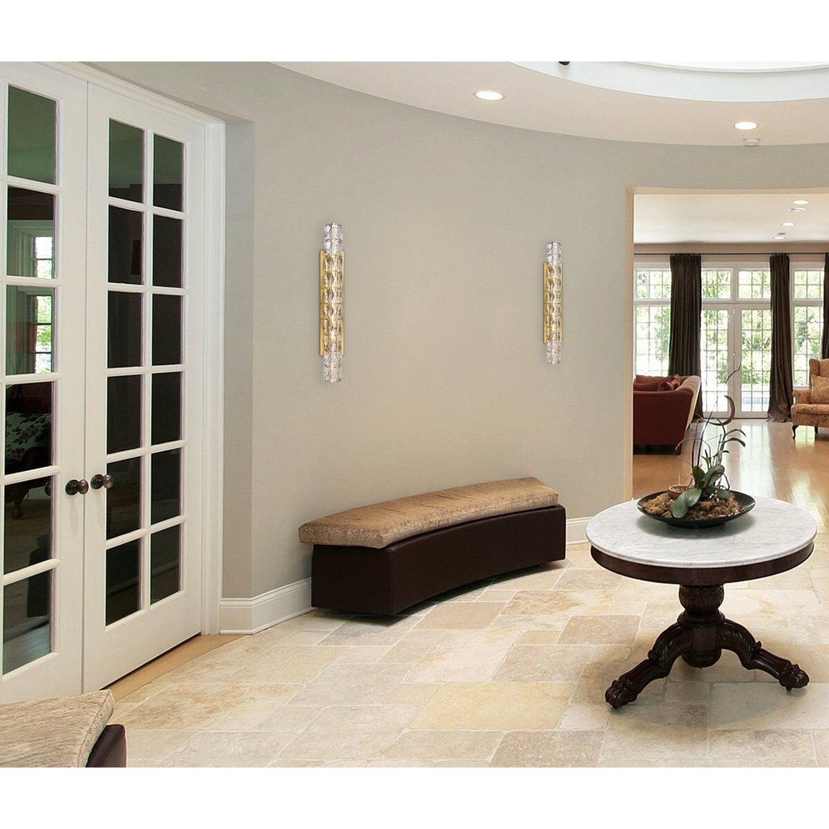 Valetta 1 Light 4 inch Gold Linear Wall Sconce Wall Light