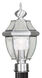 Monterey 1 Light 17 inch Brushed Nickel Outdoor Post Top Lantern