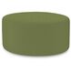 Universal 18 inch Seascape Moss Outdoor Round Ottoman with Slipcover