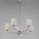 Bristol 5 Light 27 inch Satin Nickel Single-Tier Chandelier Ceiling Light