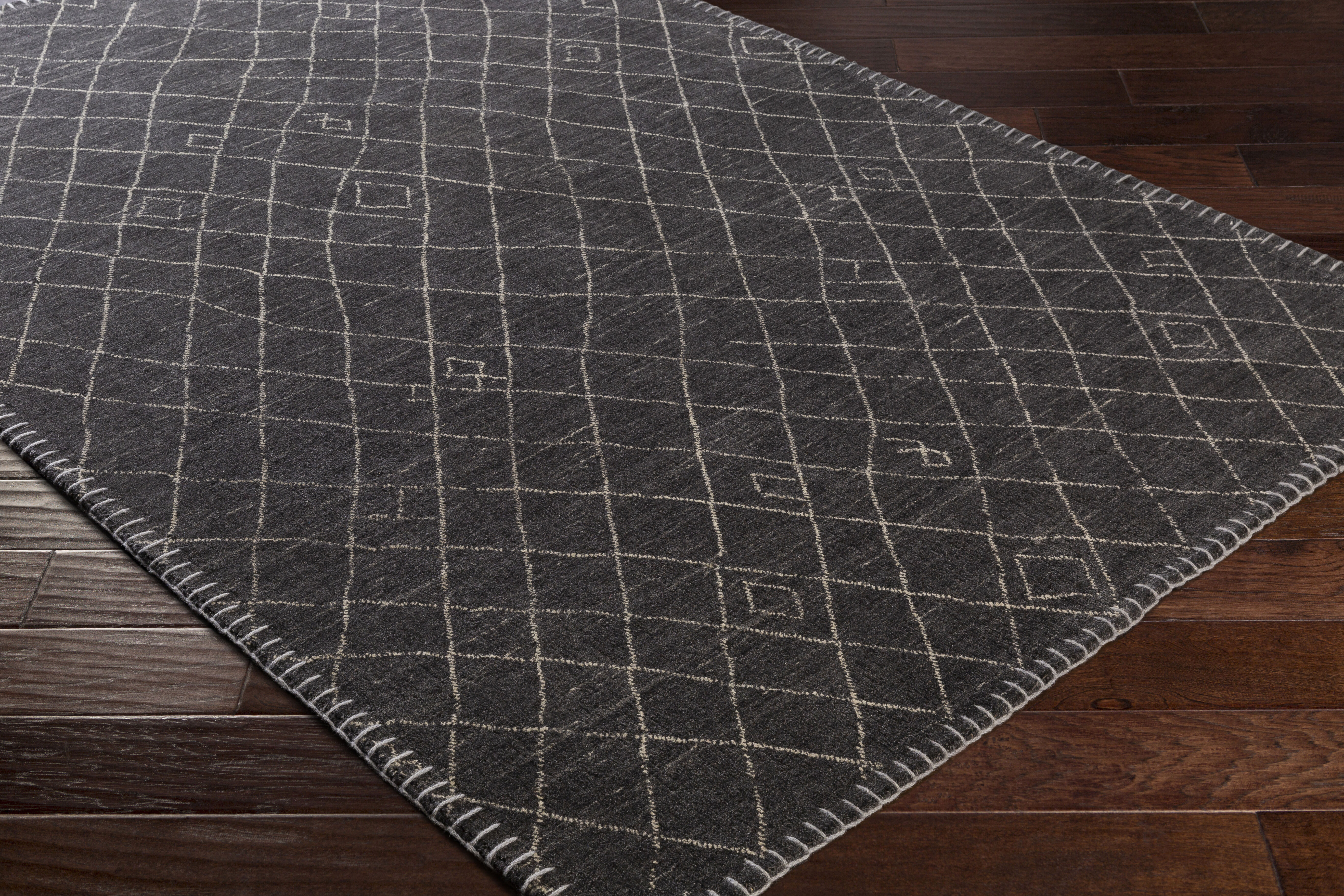 Arlequin 108 X 72 inch Black Rug in 6 X 9, Rectangle