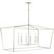 Thea 6 Light 42 inch Polished Nickel Island Ceiling Light