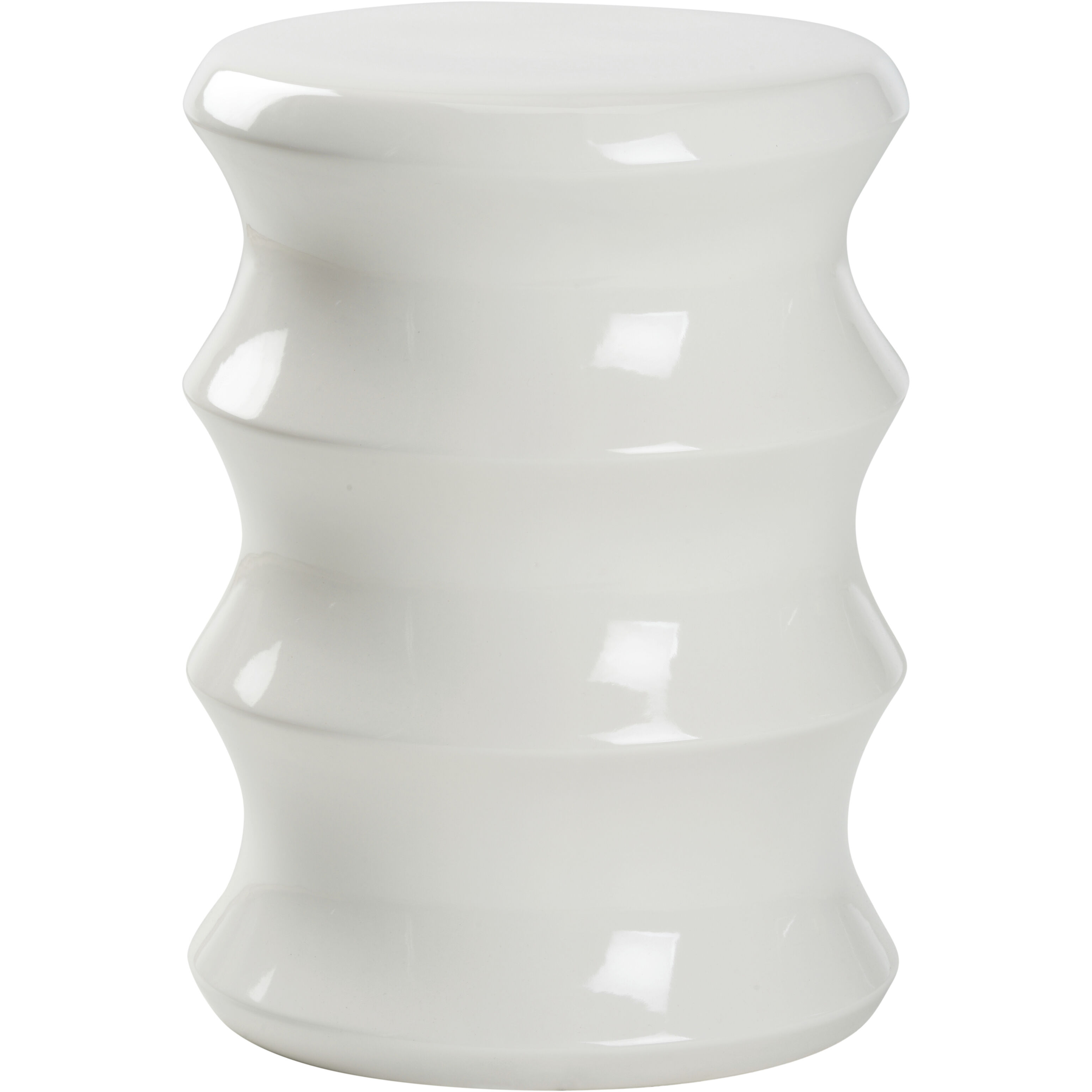 Shelbourne 19.5 inch White/Cream Garden Seat