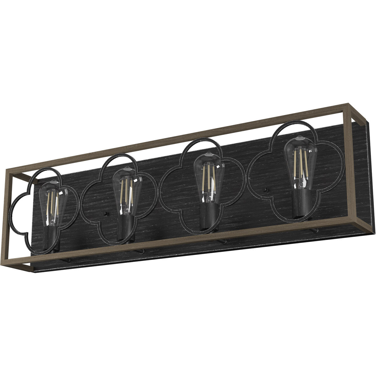 Gablecrest 4 Light 33 inch French Oak and Rustic Iron Vanity Light Wall Light