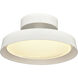 Nancy LED 11.75 inch Matte White Semi Flush Mount Ceiling Light