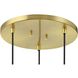 Drifting Droplets LED 11.63 inch Brushed Brass Pendant Ceiling Light