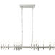Collette 16 Light 48 inch Satin Nickel Linear Pendant Ceiling Light