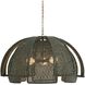Kamari 3 Light 35.5 inch Antique Brass Pendant Ceiling Light