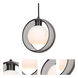 Mana 1 Light Black Cord Pendant Ceiling Light