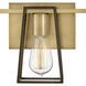 Filmore 3 Light 24 inch Heritage Brass with Oil Rubbed Bronze Vanity Light Wall Light