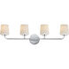 Durham 4 Light 32.5 inch Polished Chrome Bath Vanity Wall Light