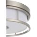Kolson 12 inch Polished Nickel Flush Mount Ceiling Light
