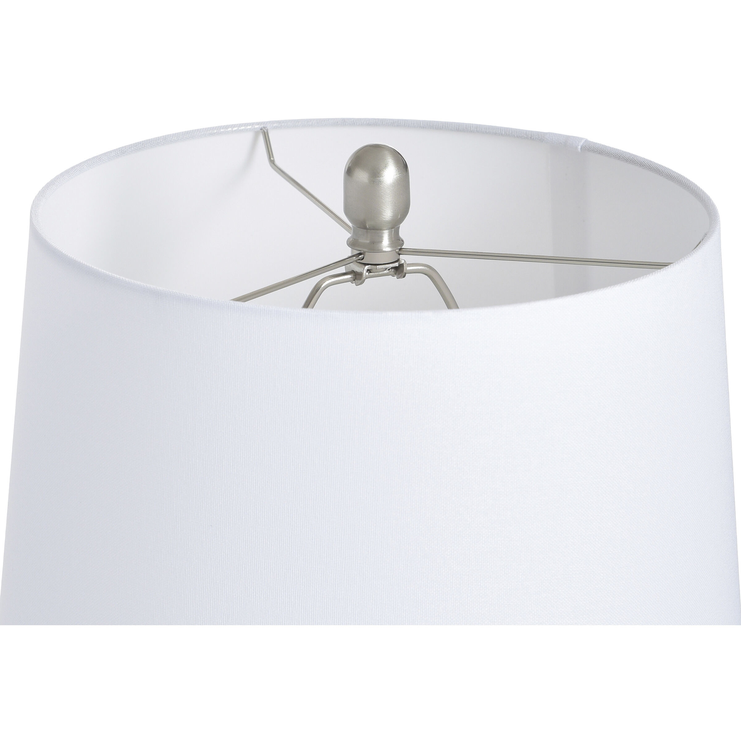 Joseph 29 inch 100 watt Silver Wash and Off White Table Lamp Portable Light