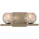 Corona LED 12 inch Satin Nickel Bath Vanity Light Wall Light