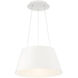 Vida LED 24 inch White Pendant Ceiling Light, dweLED