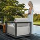 Remsen Java Black and Oyster White Outdoor Lounge Chair