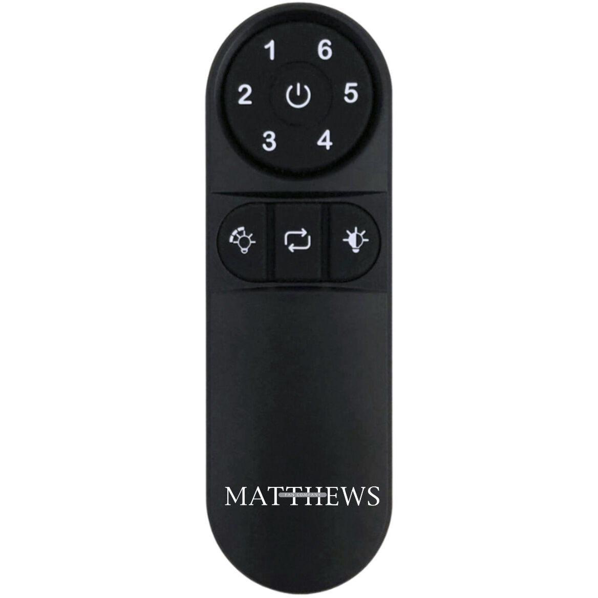 Atlas Black Fan Remote Control