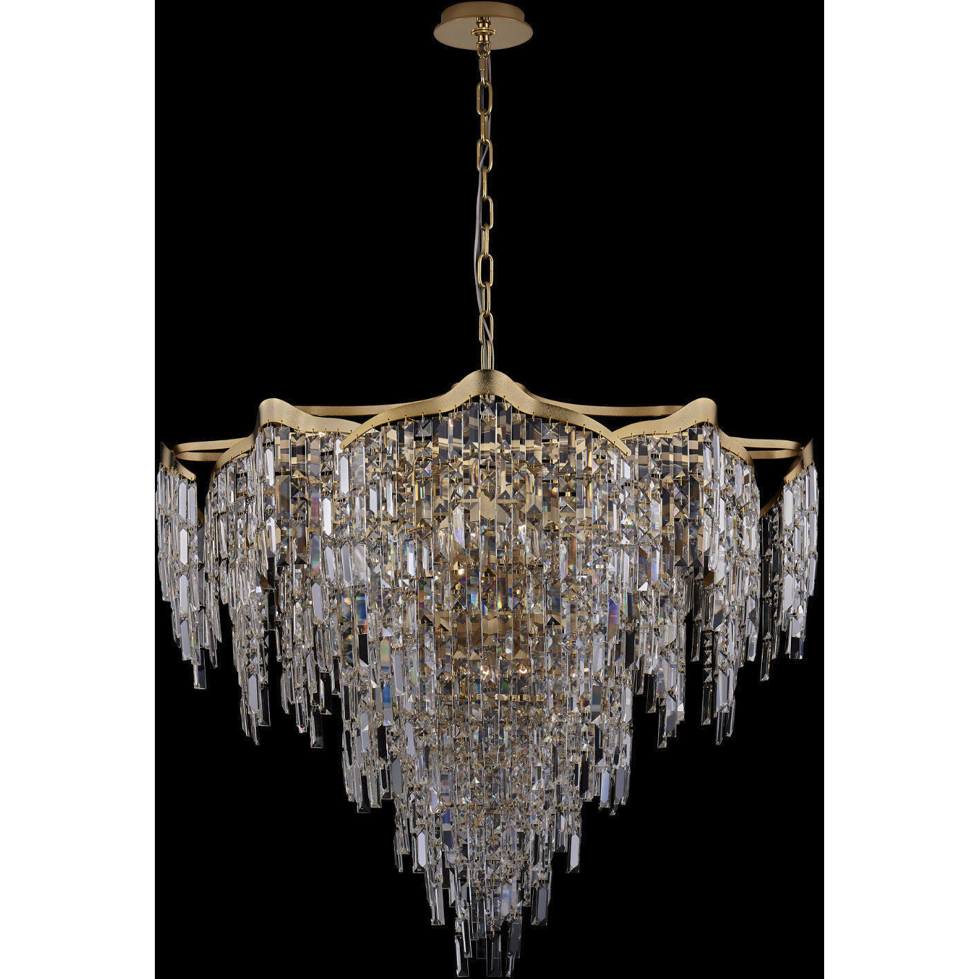 Cadere 24 Light 40 inch Two Tone 18K Gold Pendant Ceiling Light