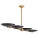 Griffith 55 X 10 inch Bronze Linear Chandelier Ceiling Light