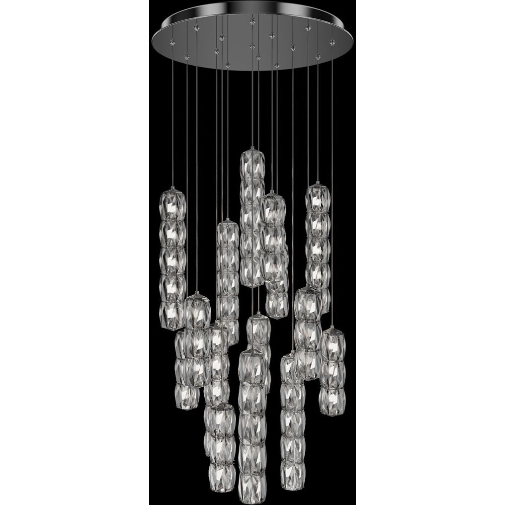 Signature Verve LED Polished Stainless Steel Multi-Light Pendant Ceiling Light