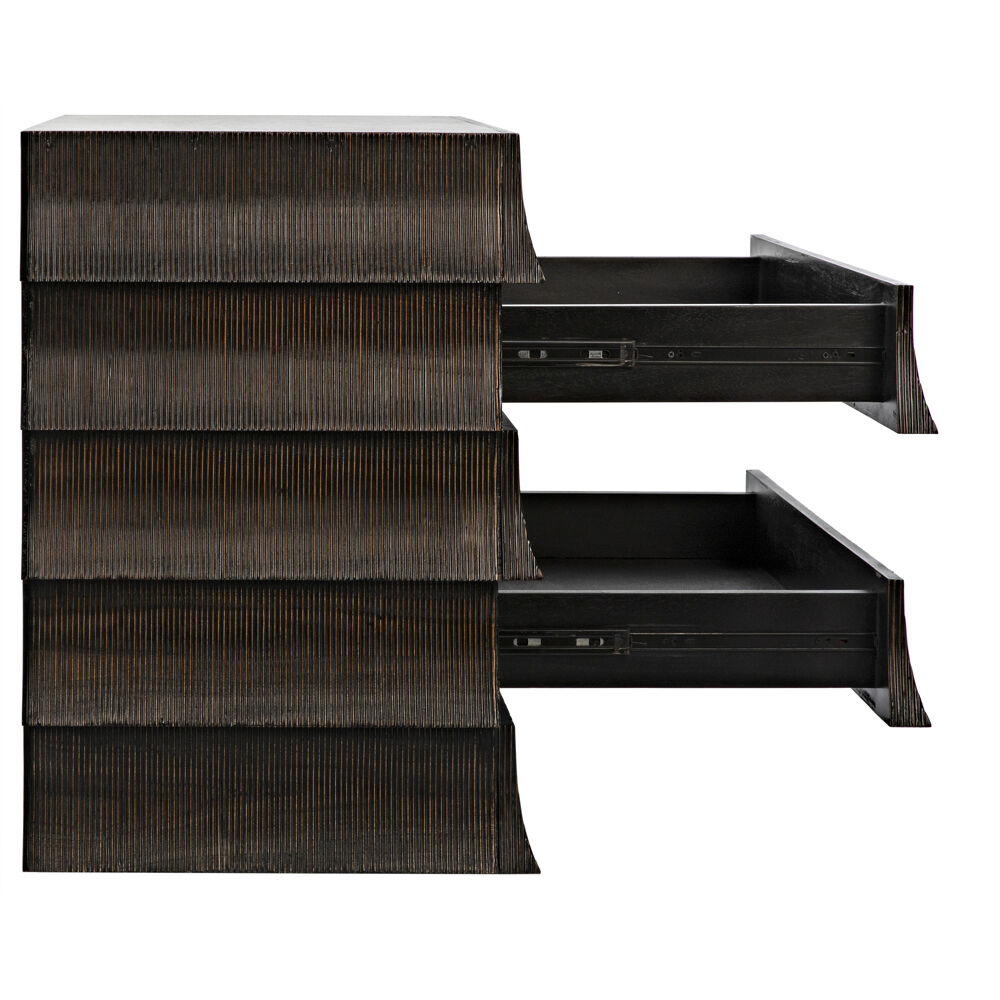 Ava Hand Rubbed Black Dresser