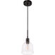 Pierce 1 Light 6 inch Black Pendant Ceiling Light