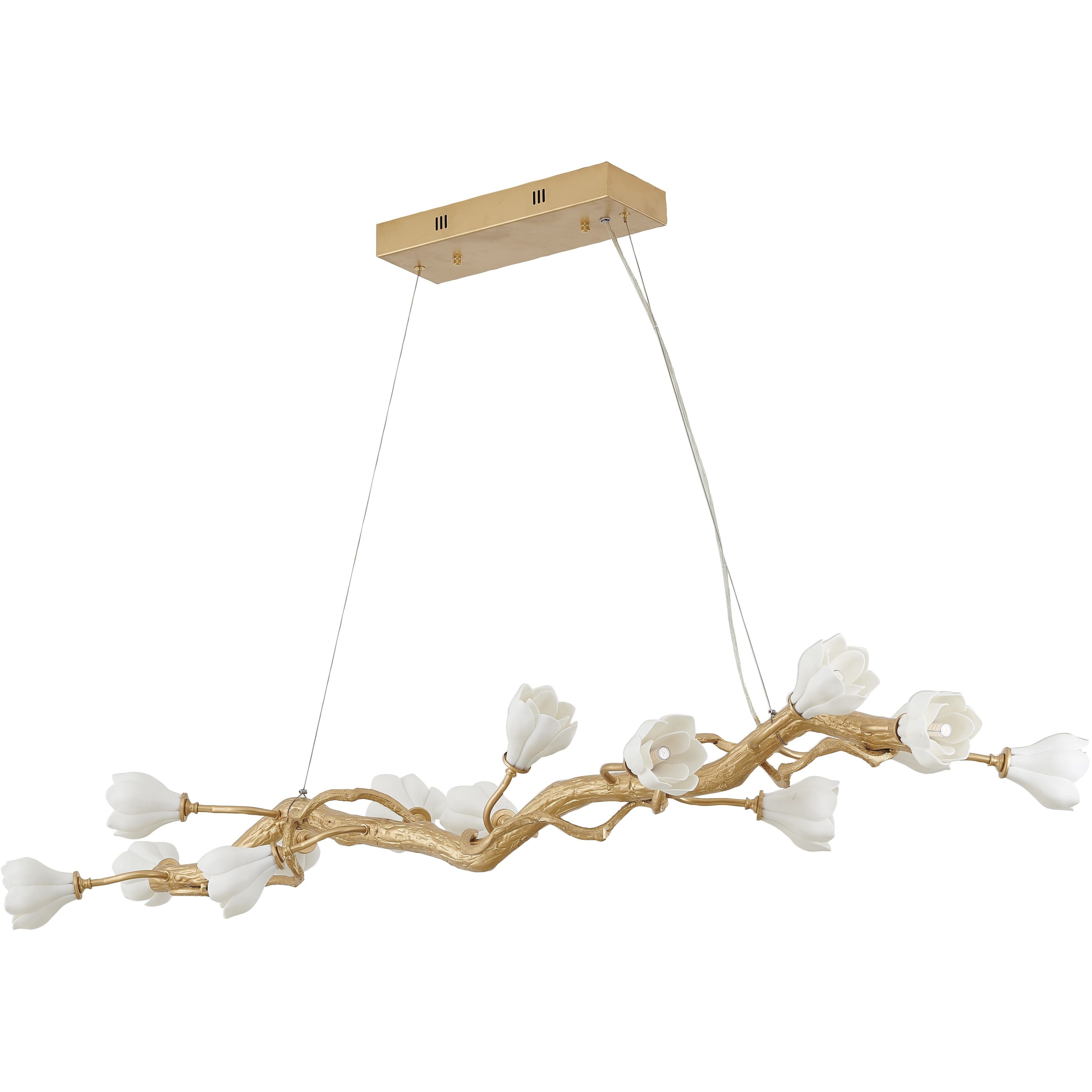 Canada 14 Light 17.7 inch Gold Chandelier Ceiling Light
