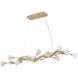Canada 14 Light 17.7 inch Gold Chandelier Ceiling Light