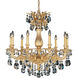 Milano 9 Light Etruscan Gold Chandelier Ceiling Light