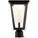 Waterbury LED 11 inch Black Outdoor Post Lantern, Coach Light