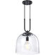 Astra LED 14 inch Matte Black Down Pendant Ceiling Light
