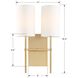 Veronica Bath Wall Light in Aged Brass